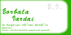 borbala vardai business card